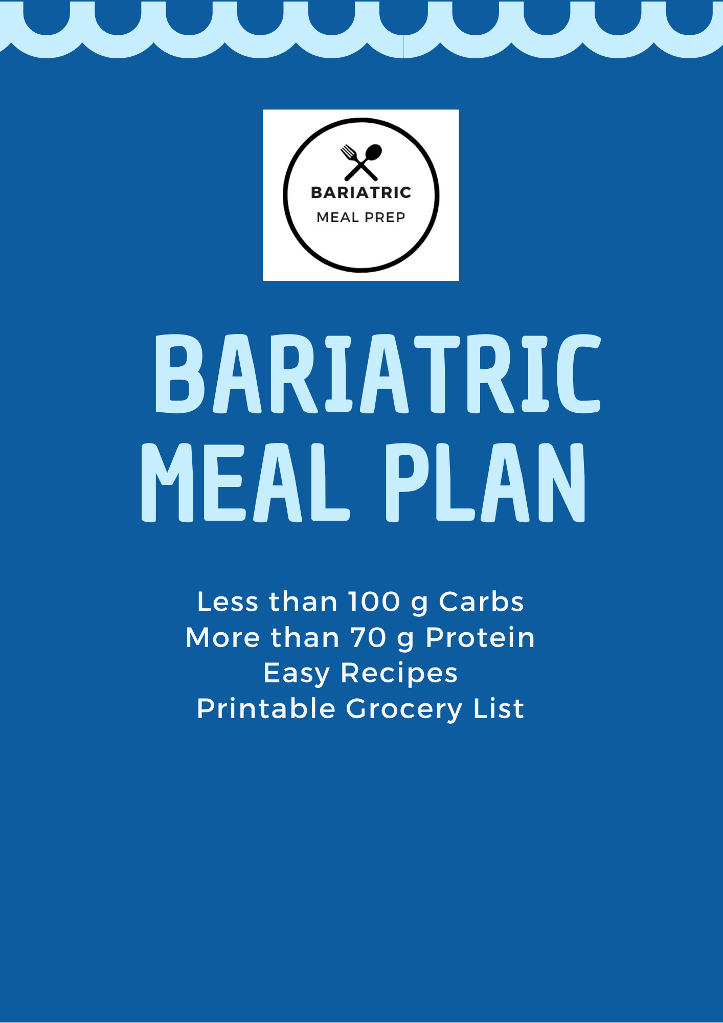 1 Week Meal Plan Bariatric Meal Prep