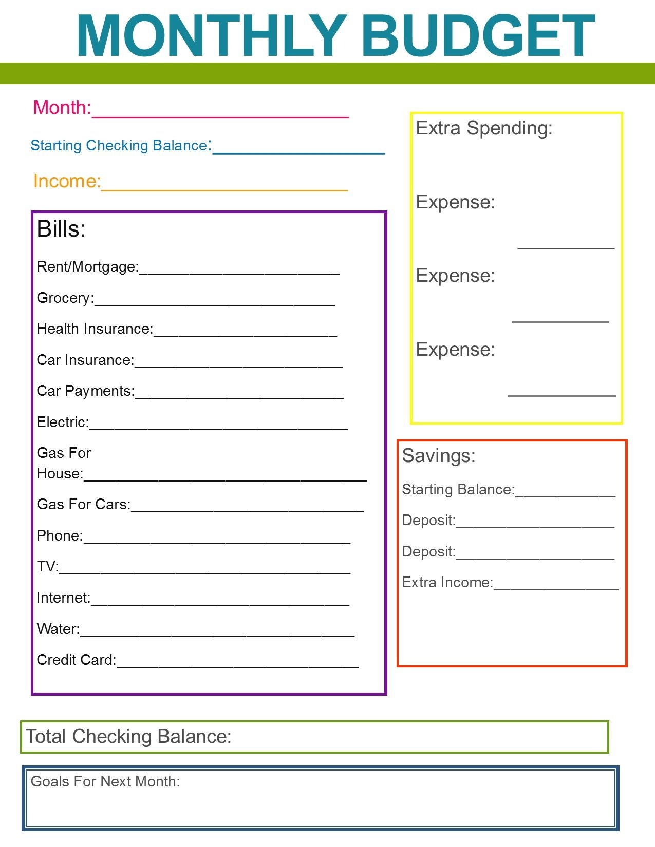 10 Budget Templates That Will Help You Stop Stressing About Money 