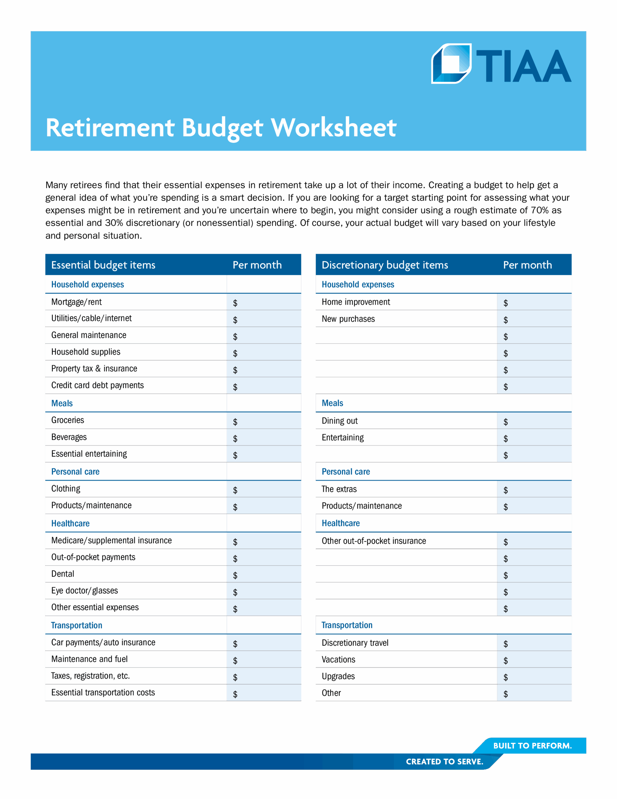 10 Retirement Planning Worksheet Worksheets Decoomo