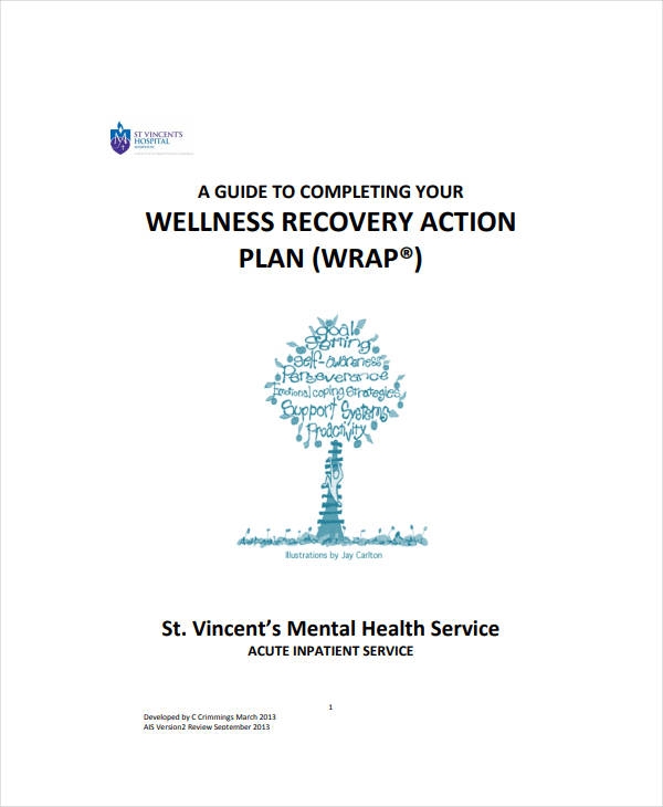 11 Wellness Recovery Action Plan Templates PDF Word