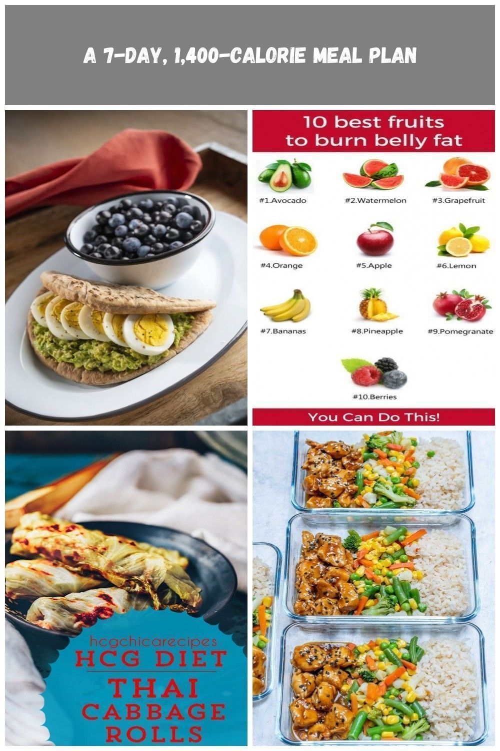 1400 Calorie Meal Plan Printable