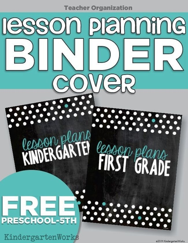 20 Lesson Plan Binder Cover Template Simple Template Design