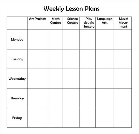 20 Pre K Lesson Plan Template Simple Template Design