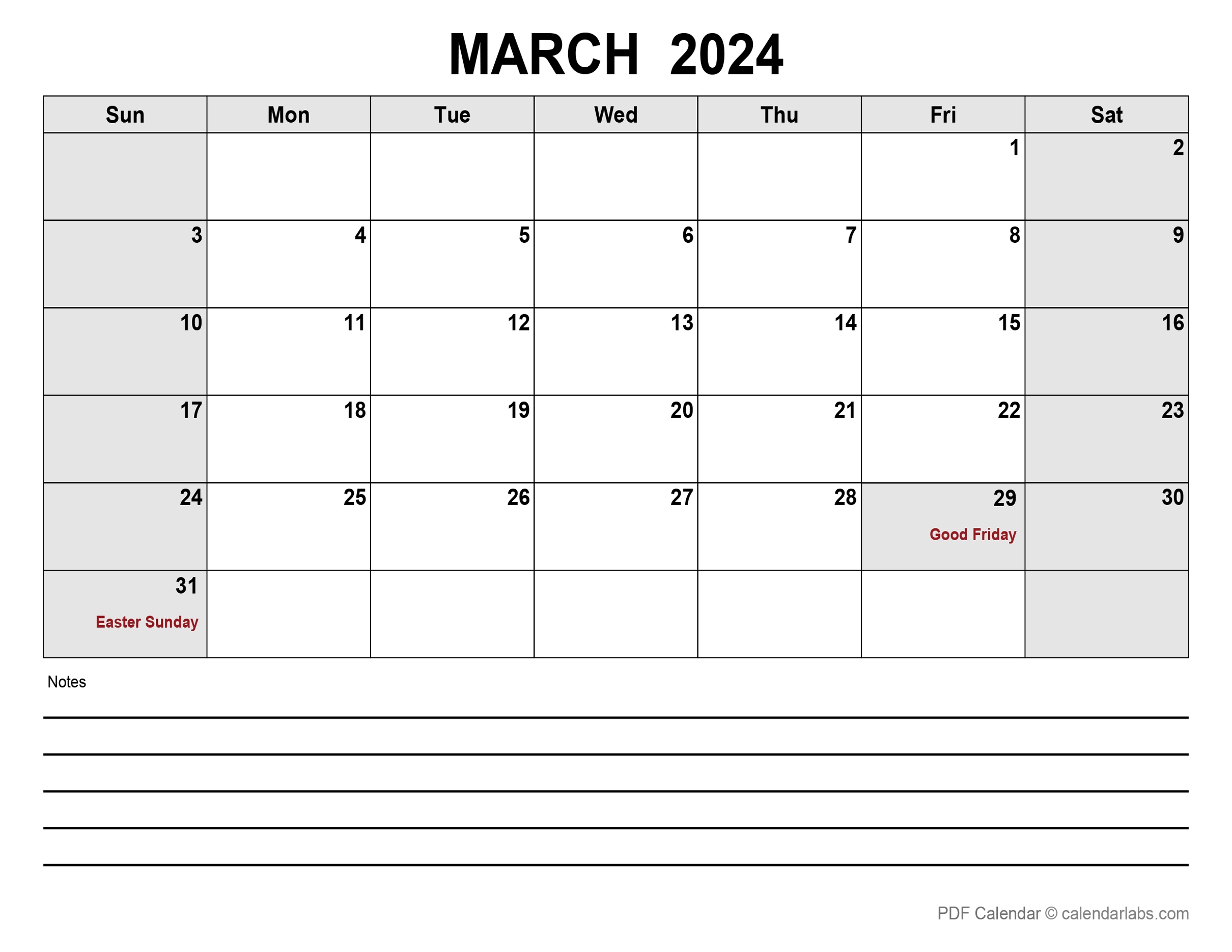 2024 Blank Calendar March 1986 Blank April 2024 Calendar