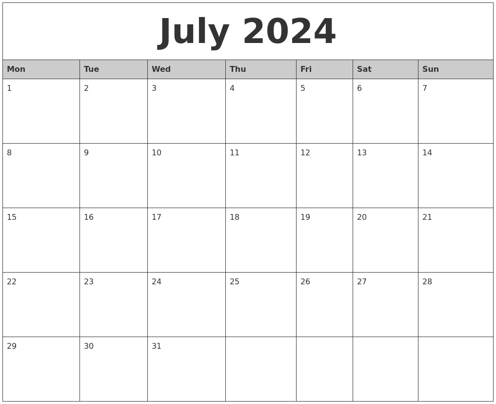 2024 Monthly Calendar Printable Free Pdf File Download Sites Calendar 