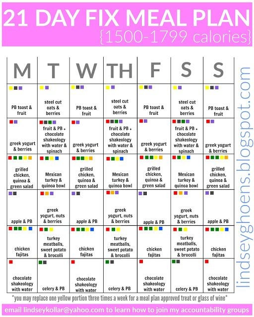 21 Day Fix Meal Plan Printable Printable Word Searches