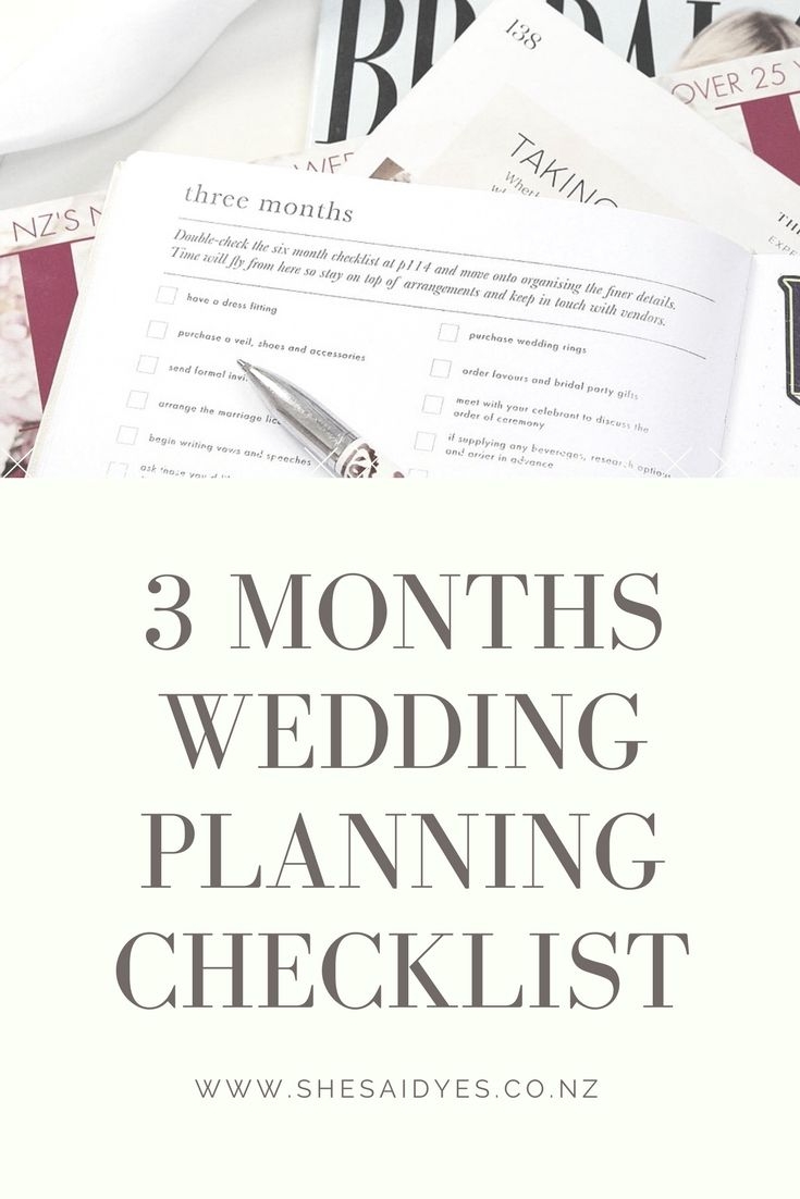 3 Month Wedding Planning Checklist Printable Free Printable Wedding