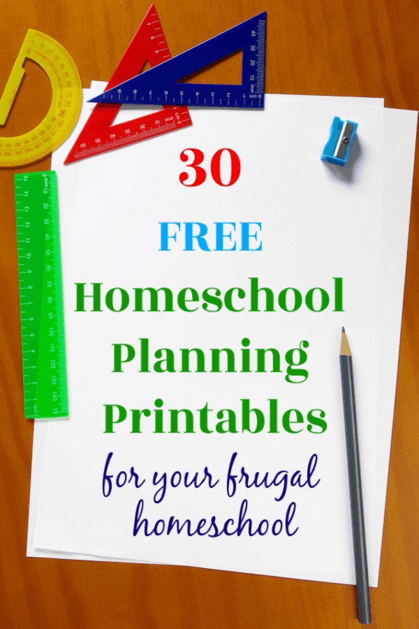 30 Free Homeschool Planning Printables