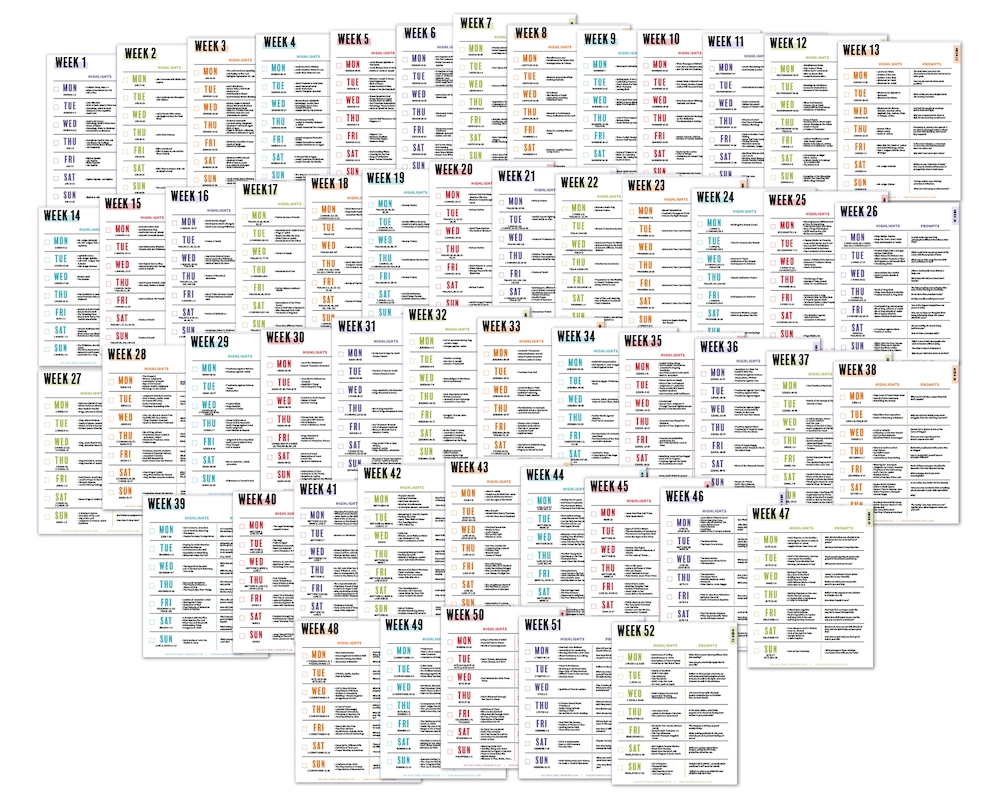 365 Day Bible Reading Plan Printable