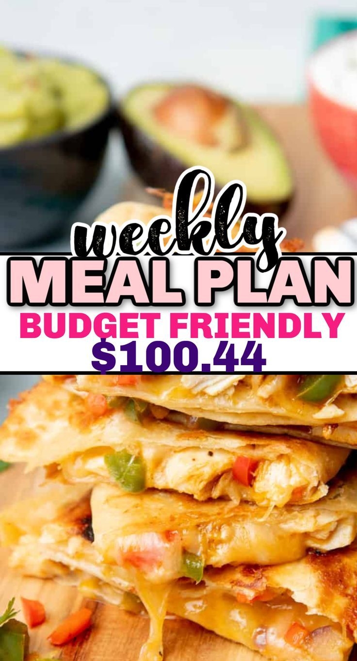 7 Day Family Meal Plan With Grocery List Easy Budget Friendly Artofit