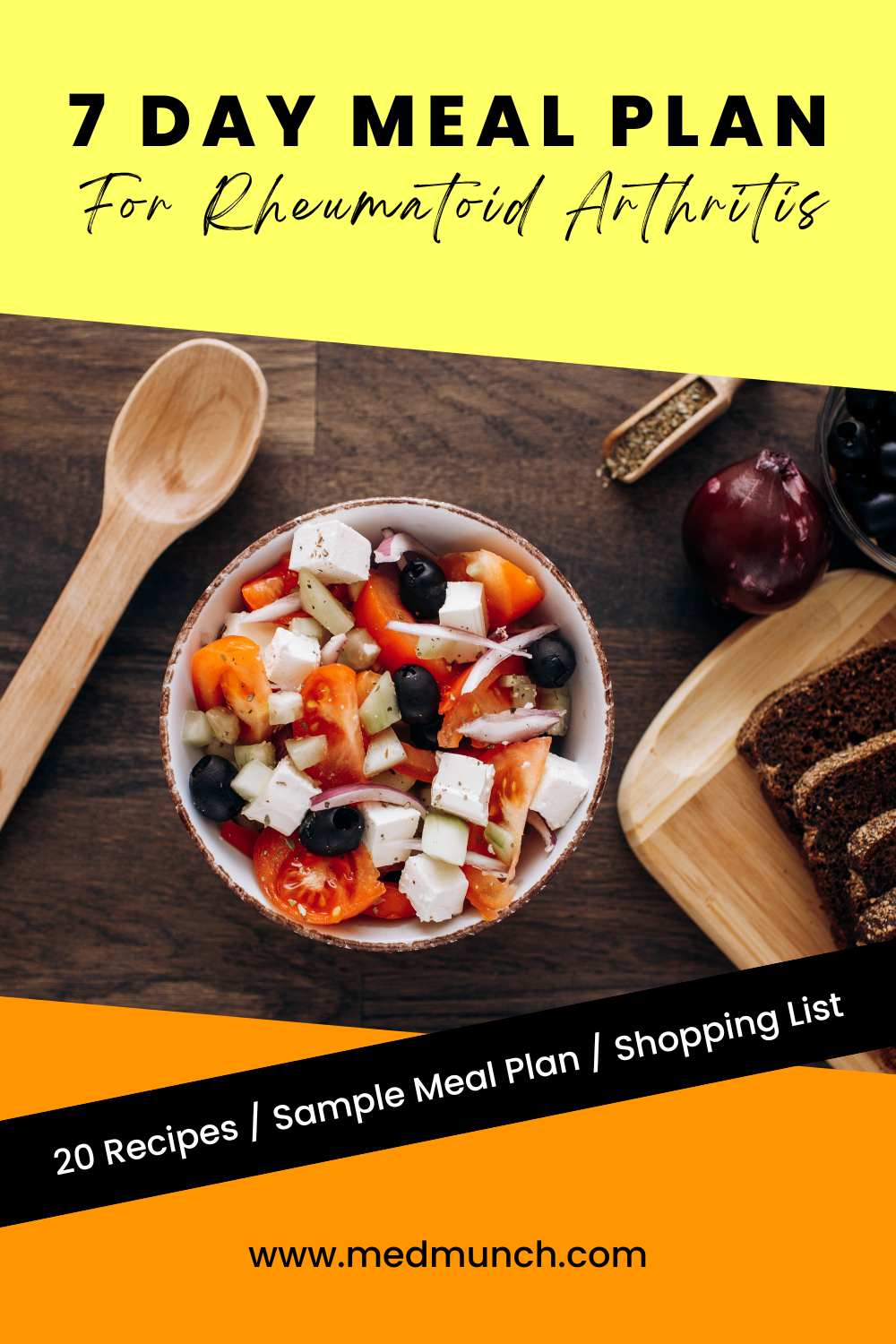 7 Day Rheumatoid Arthritis Diet Meal Plan PDF Menu Medmunch