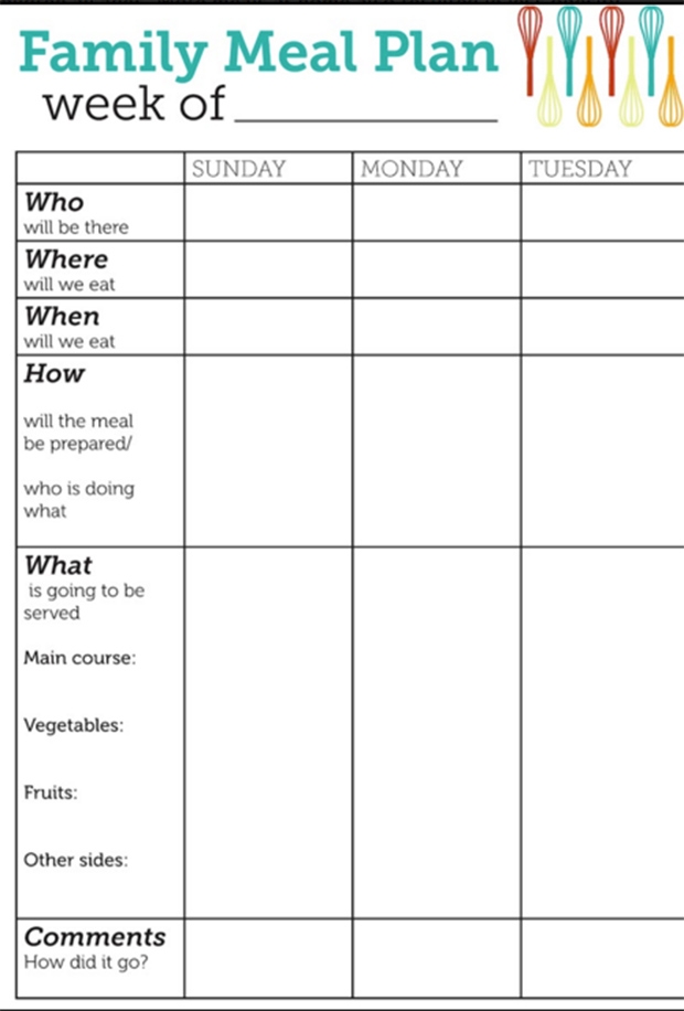 7 Free Meal Planning Templates To Simplify Your Life 7 Free Meal Planning Templates To Simplify Your Life