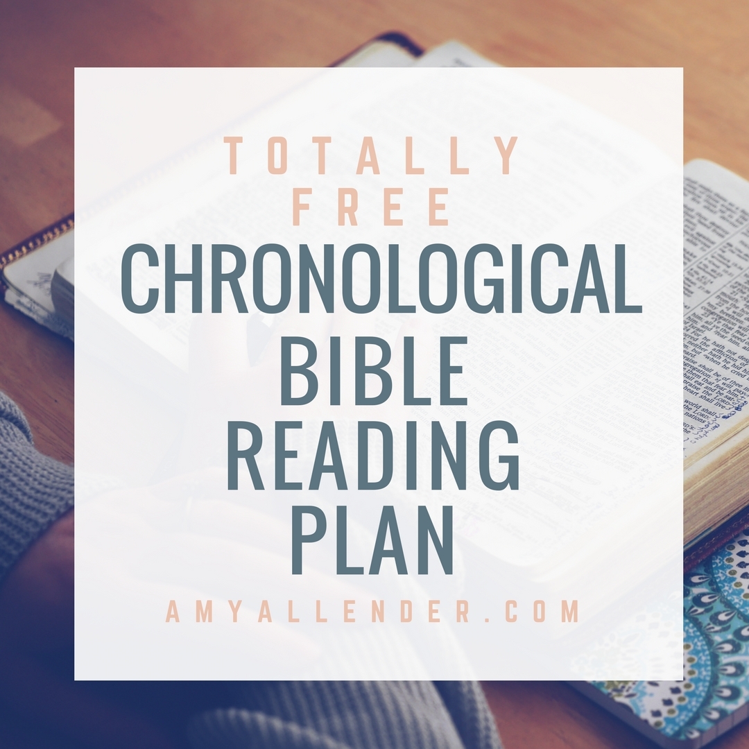 90 Day Chronological Reading Plan Amy Allender