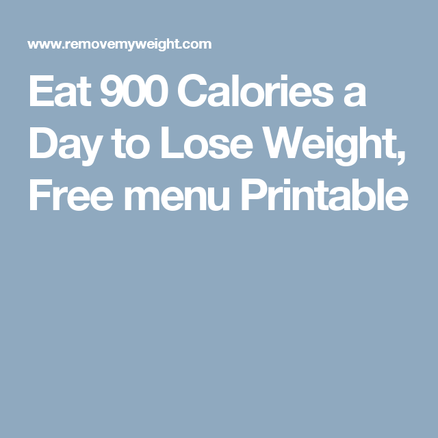 900 Calorie Meal Plan Printable