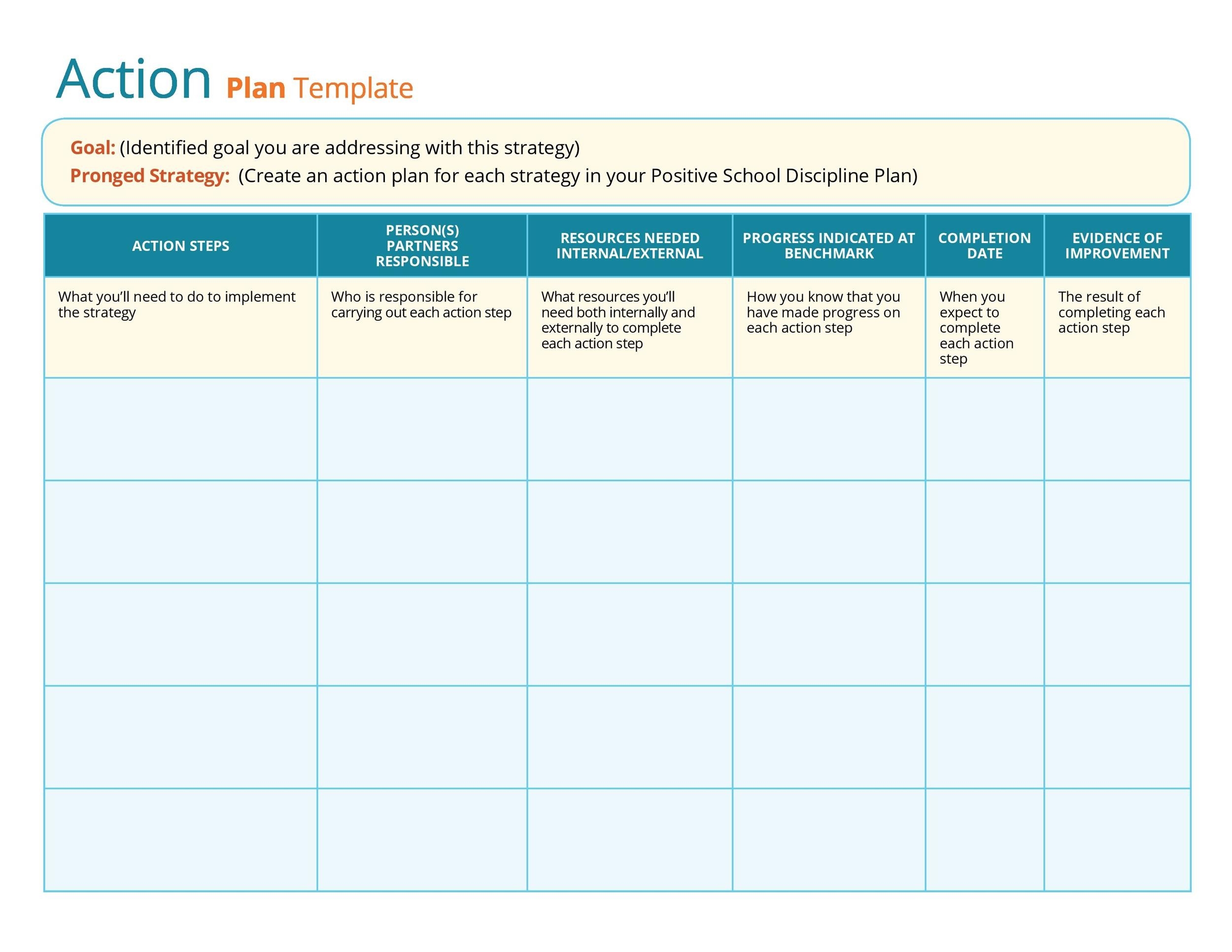 Action Plan Template Printable Pdf Download Eroppa
