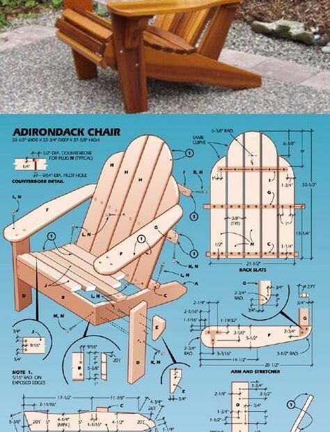 Adirondack Chair Plans Printable Image To U