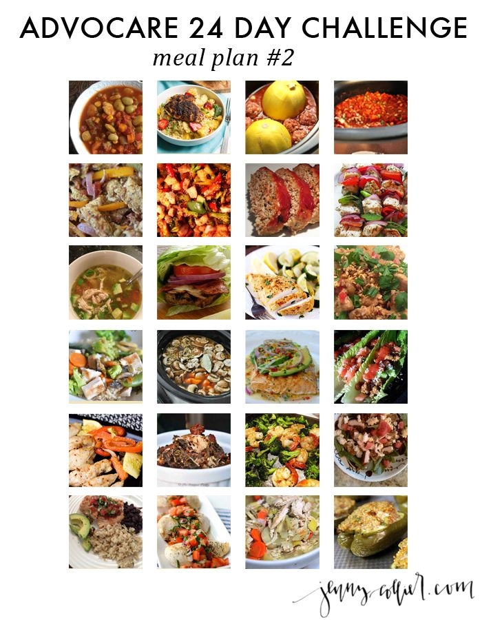 Advocare 24 Day Challenge Meal Plan Advocare Recipes Healthy Family 