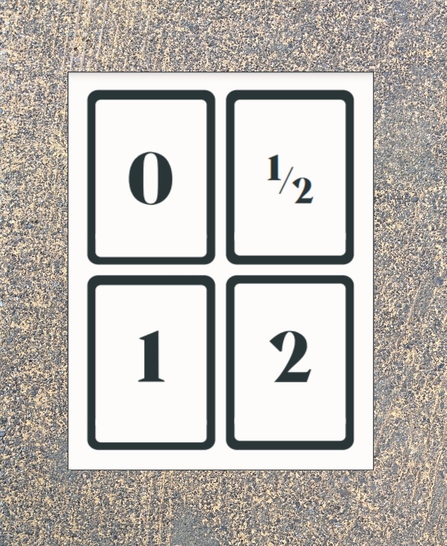 Agile Planning Poker Cards Printable PDF Etsy