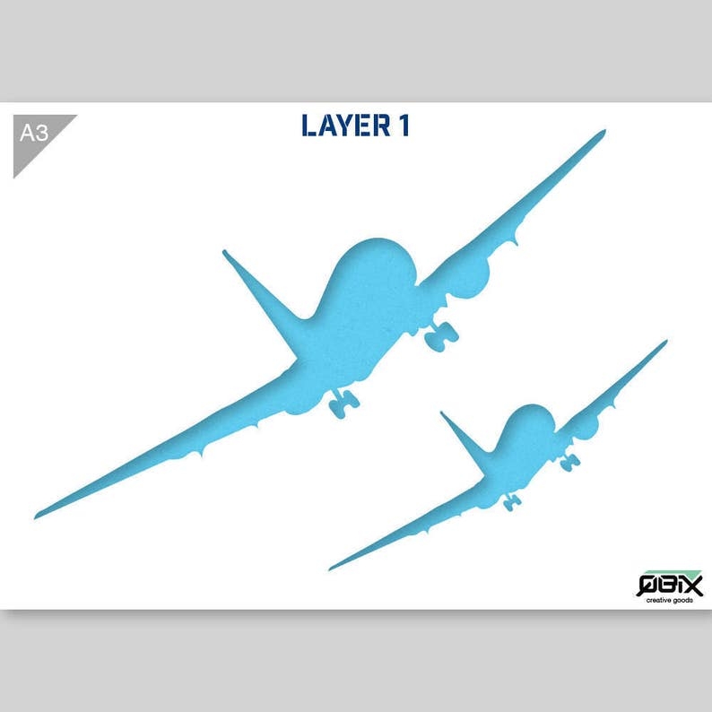 Airplane Stencil Plane Stencil Airplanes Stencil 2 Etsy