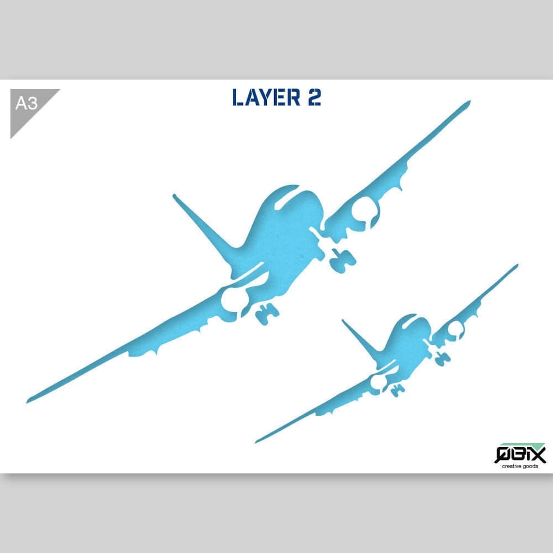 Airplane Stencil Plane Stencil Airplanes Stencil 2 Etsy