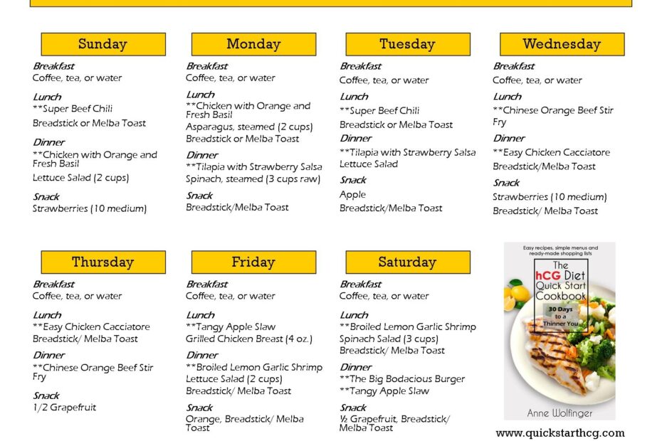 Atkins Phase 1 Meal Plan PrintableDietPlan