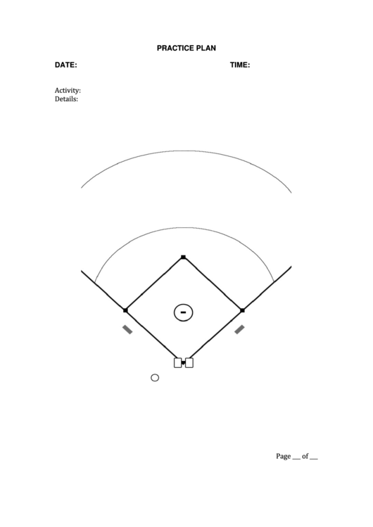 Baseball Practice Plan Template Printable Pdf Download