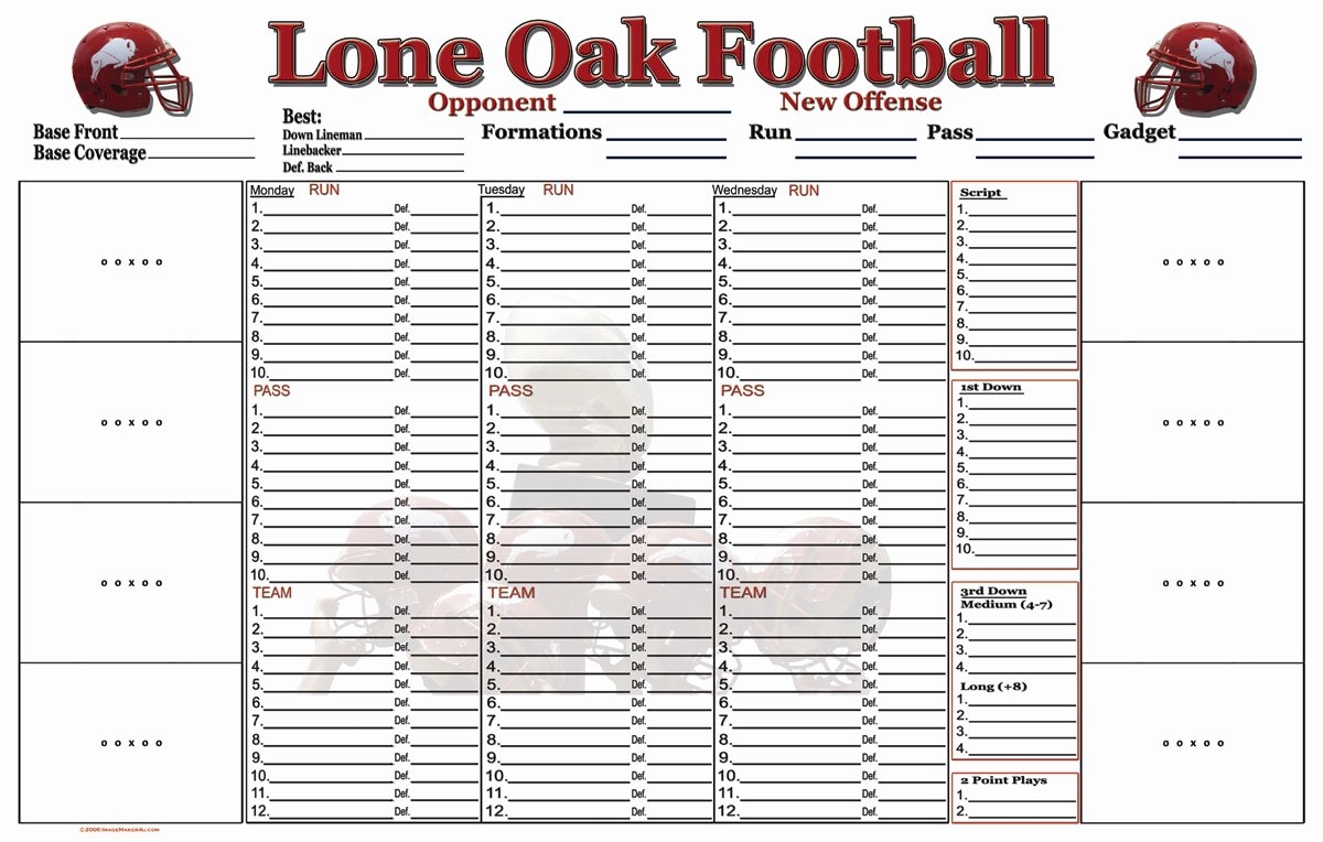 Blank Football Practice Plan Template Peterainsworth