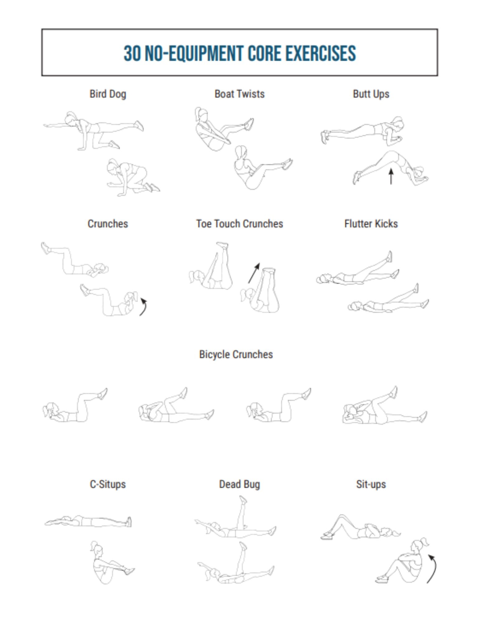 Bodyweight Workout Plan Printable EOUA Blog