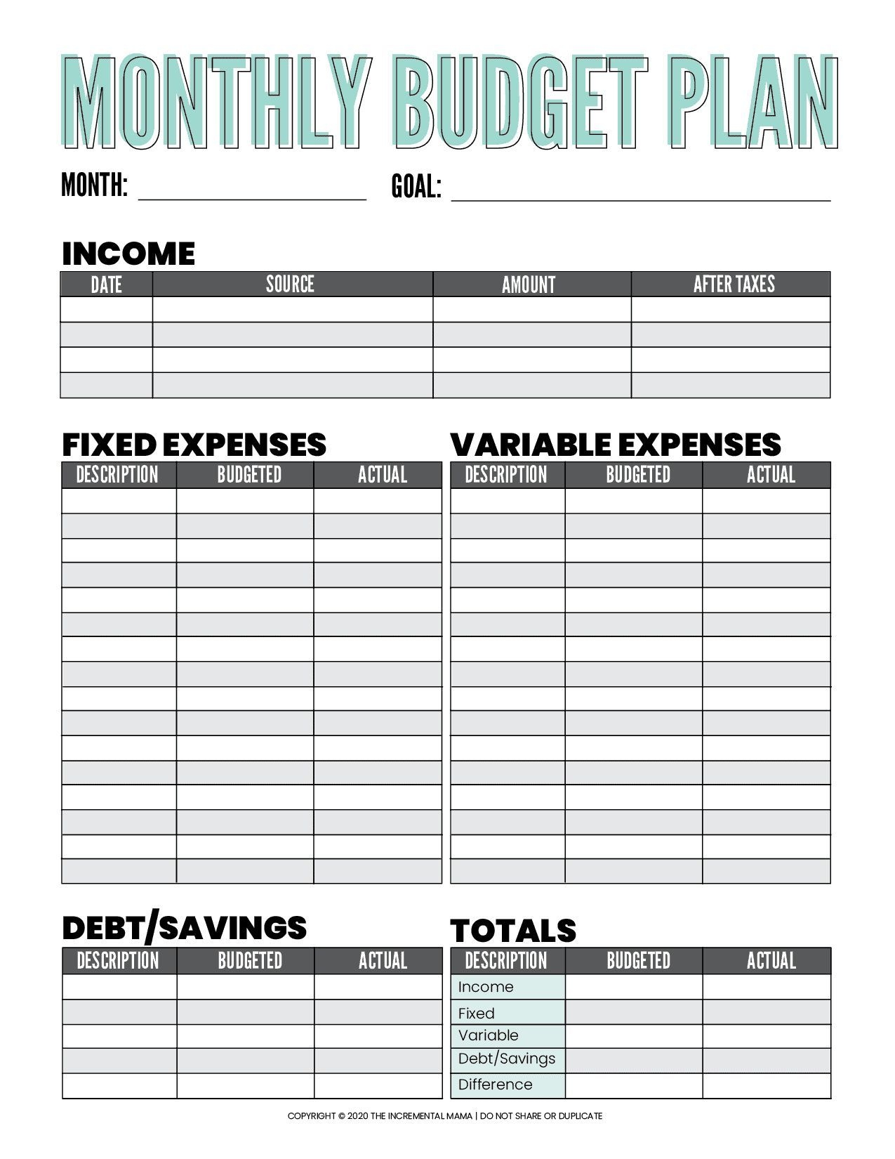 Budget Sheet Printable Printable Word Searches