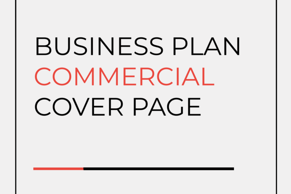 Business Plan Cover Page Template Word Free Printable Infoupdate