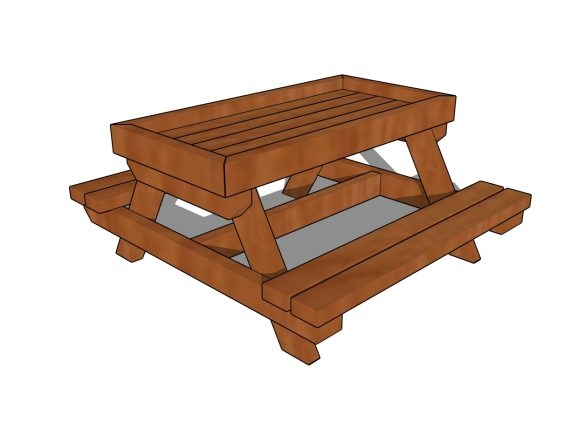 Chicken Picnic Table Free Plans MyOutdoorPlans