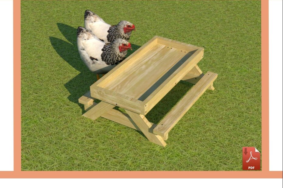 Chicken Picnic Table Plans DIY Chicknic Table Plans Download PDF Etsy