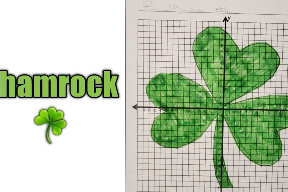 Coordinate Plane Shamrock Graph Printable
