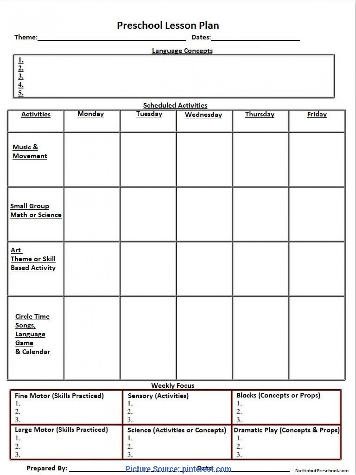 Creating A Toddler Lesson Plan Template For 2023 Free Sample Example 
