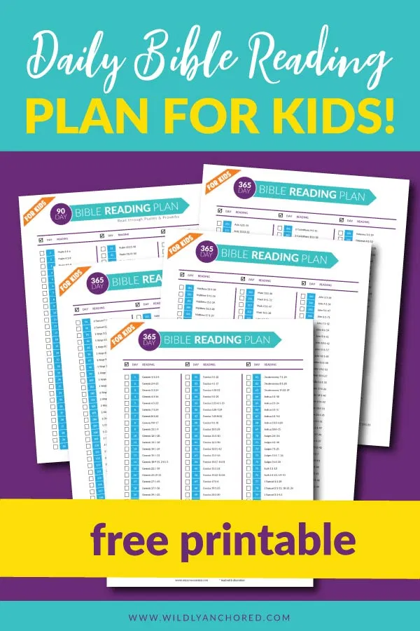 Daily Bible Reading Plan For Kids Free Printable Artofit