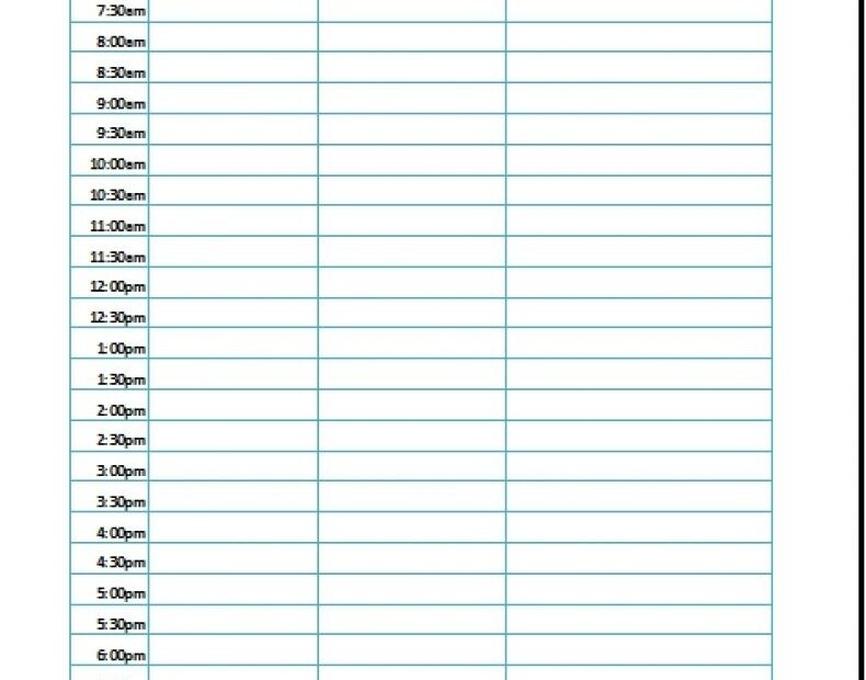 Daily Planner Printable Free Template Template Calendar Design