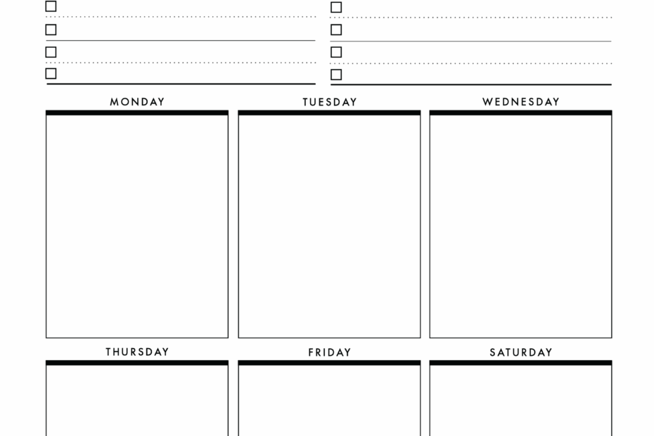 Day Weekly Planner Template Download Printable PDF 50 OFF
