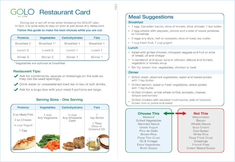 Delicious And Healthy Restaurant Card