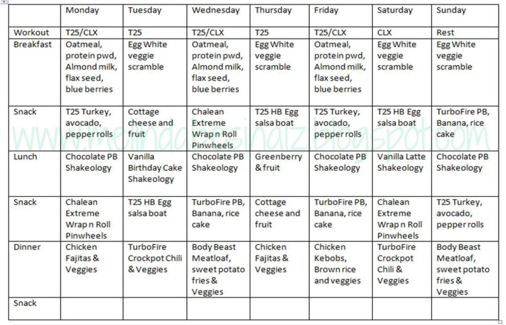 Diet Meals 17 Day Diet Meal Plan Cycle 1 PrintableDietPlan