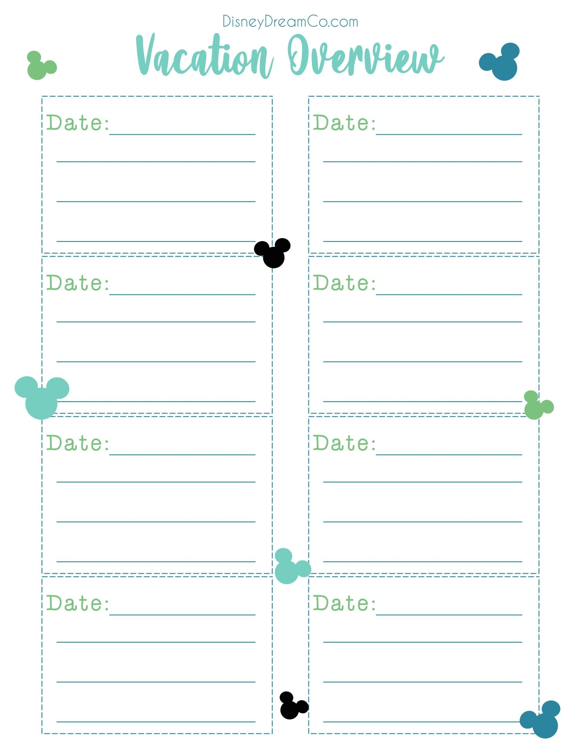 Disney World Free Planning Printables Disney World Planner Artofit