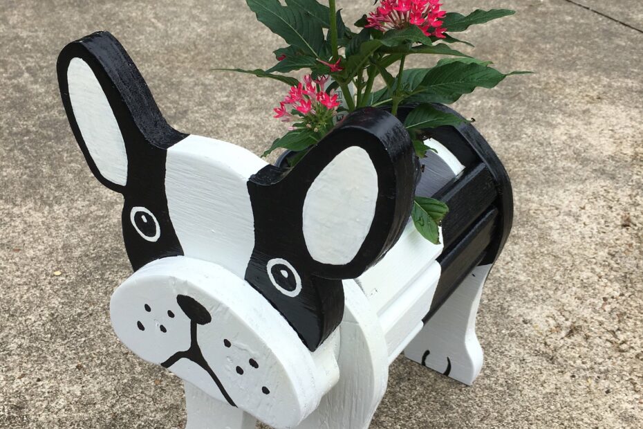 Dog Printable Free Wooden Animal Planter Plans