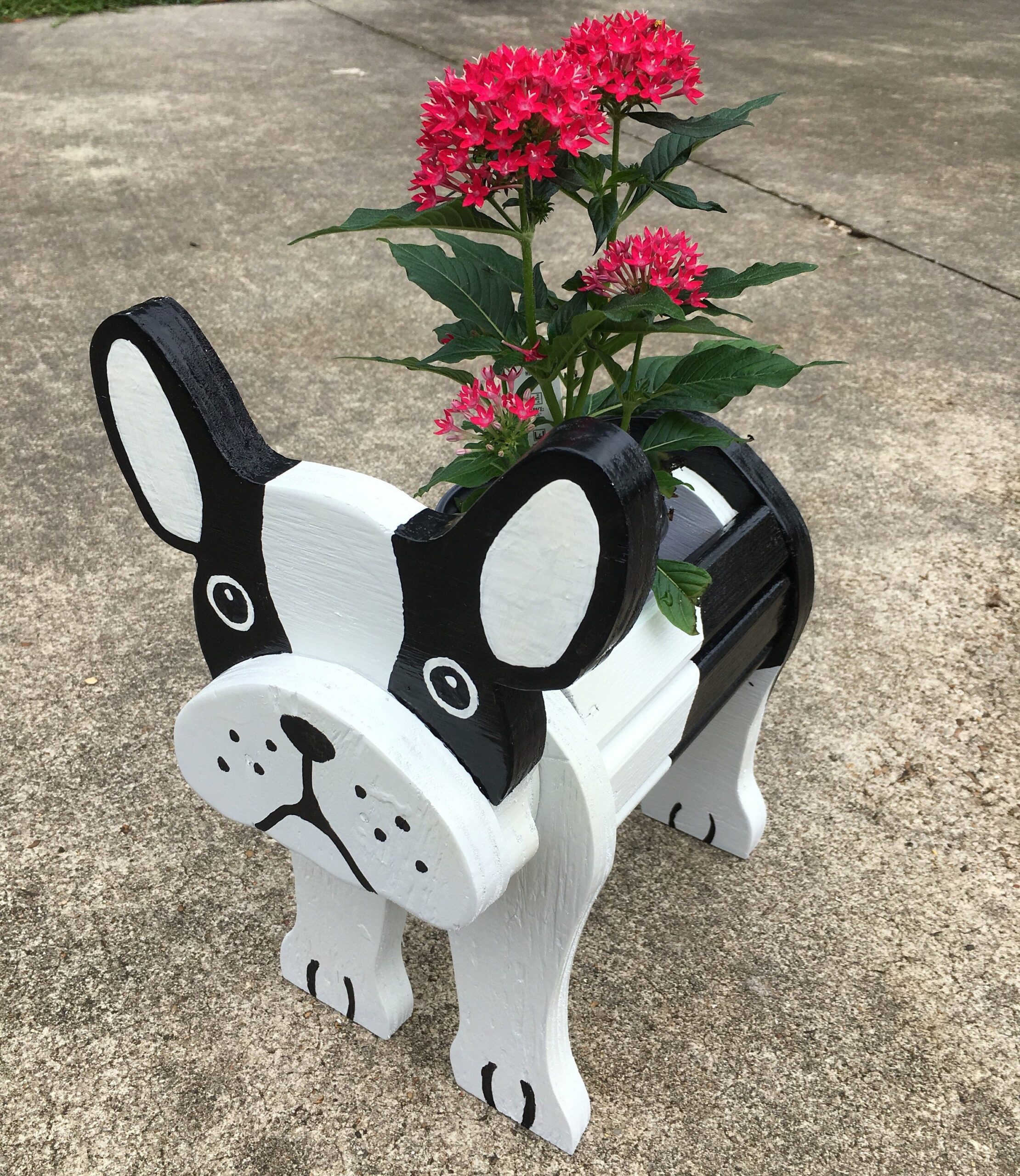 Dog Printable Free Wooden Animal Planter Plans