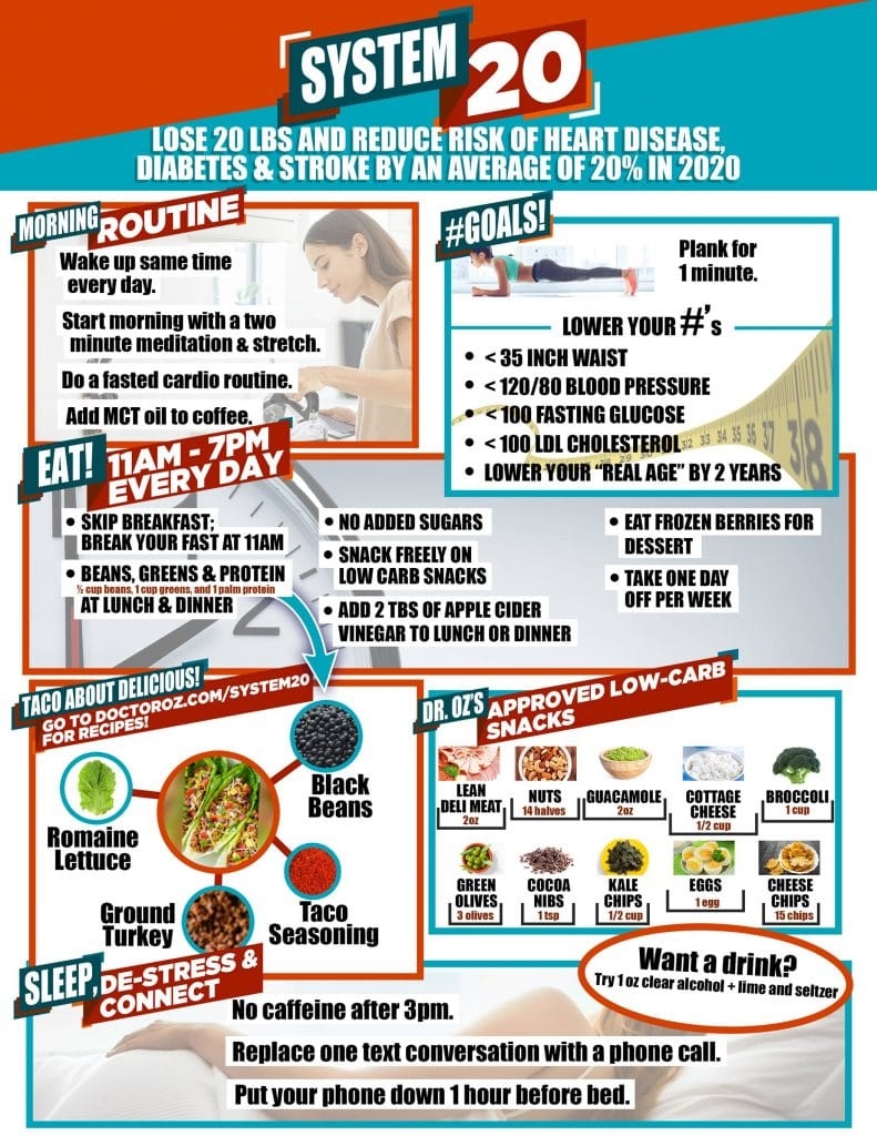 Dr Oz System 20 Plan Printable