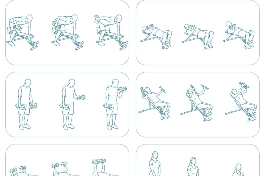Dumbbell Workout Poster 10 Free PDF Printables Printablee