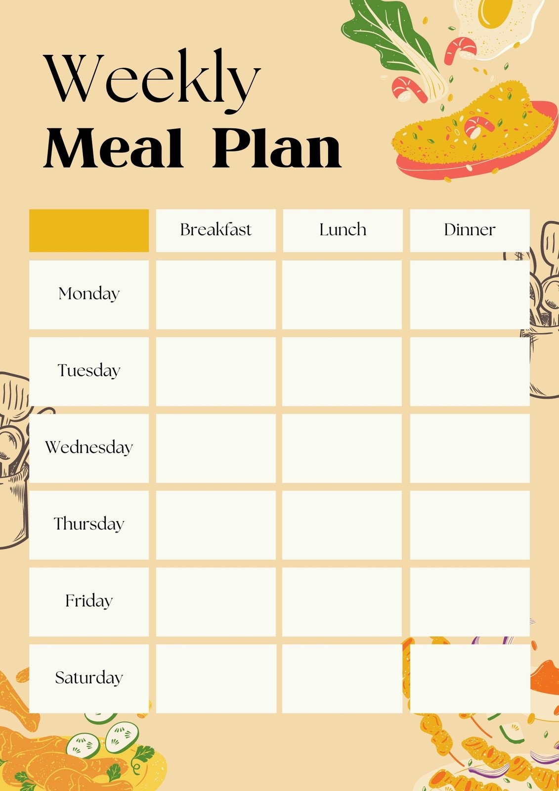 Editable Printable Planner Canva Template Daily Weekly Planner Eroppa