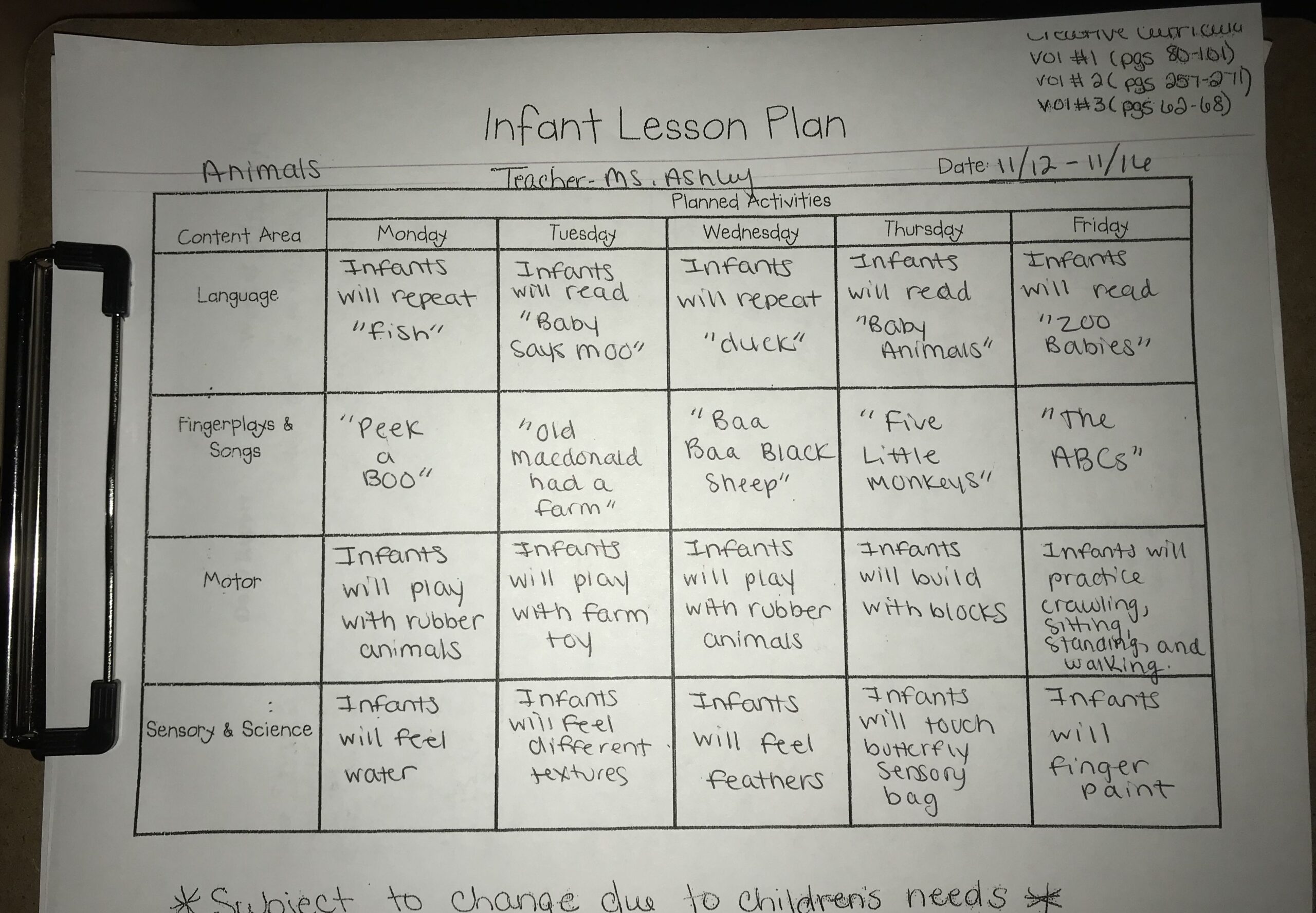 Explore The Animal Kingdom With Our Infant Lesson Plan