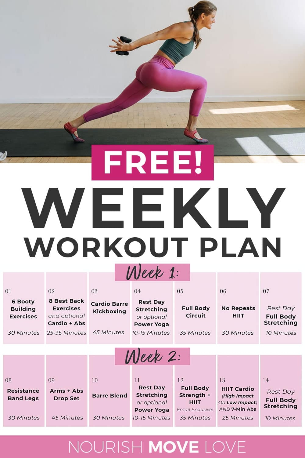 Female Gym Printable Workout Plan