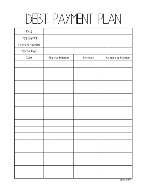 Financial Budget Planner Printables Wendaful Planning Planners 