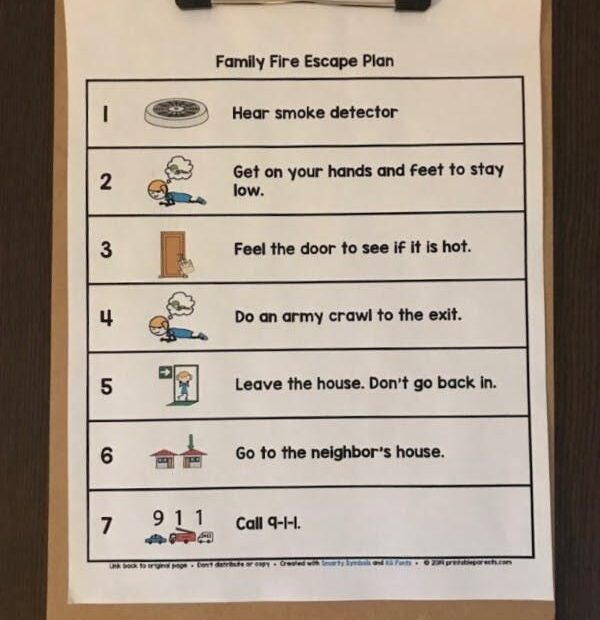 Fire Escape Plan For Kids Free Printable Plan Printable Parents