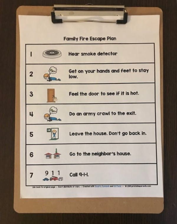 Fire Escape Plan For Kids Free Printable Plan Printable Parents 
